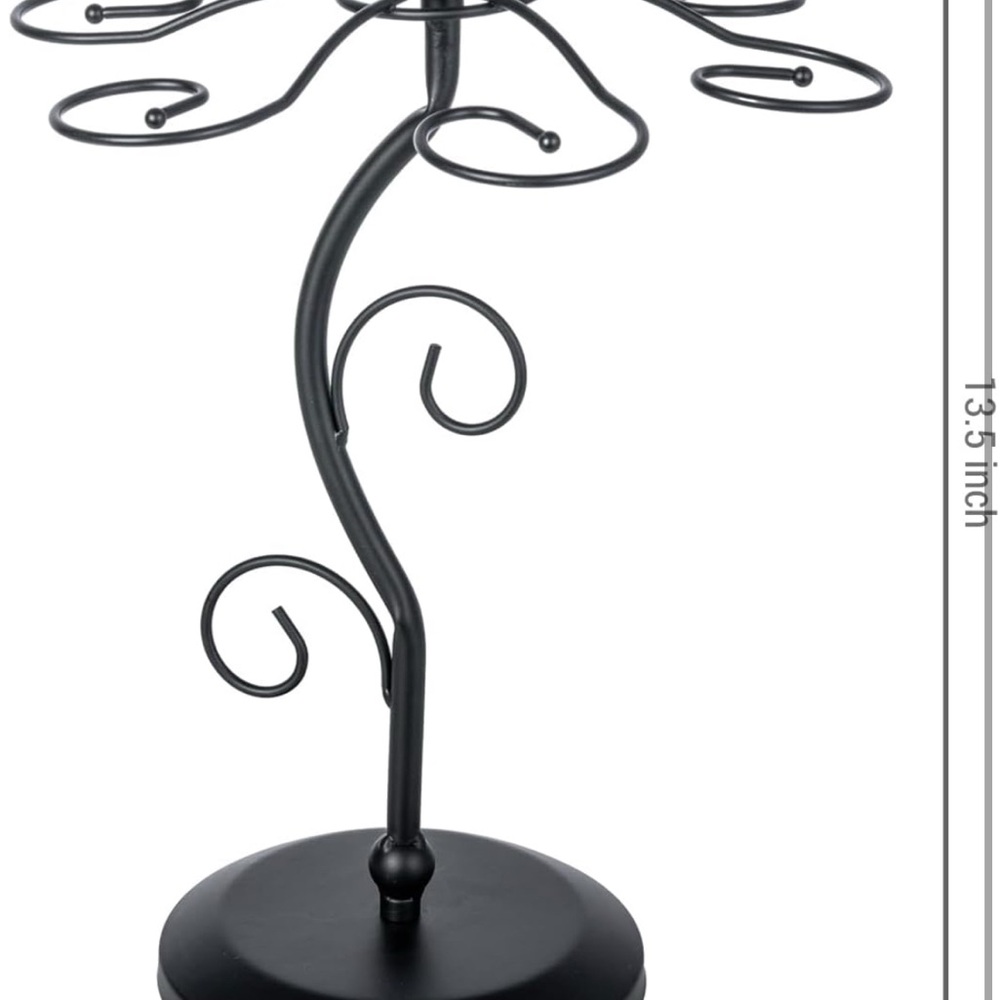 Elegant Black Metal Cupcake Stand